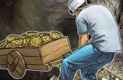 A modern cryptocurrency mining farm showcasing racks of mining rigs